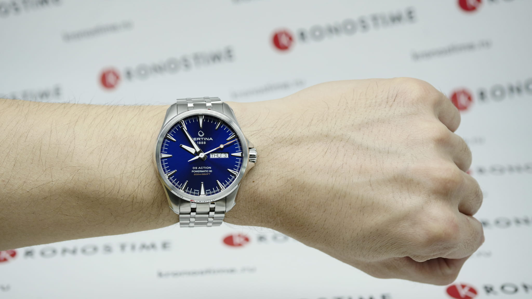 Certina Certina DS Action Day-Date C032.430.11.041.00 C0324301104100 оригинальные мужские часы в комплекте с коробкой